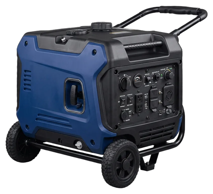 Westinghouse iGen5000DFc dual-fuel inverter generator with control panel and remote fob